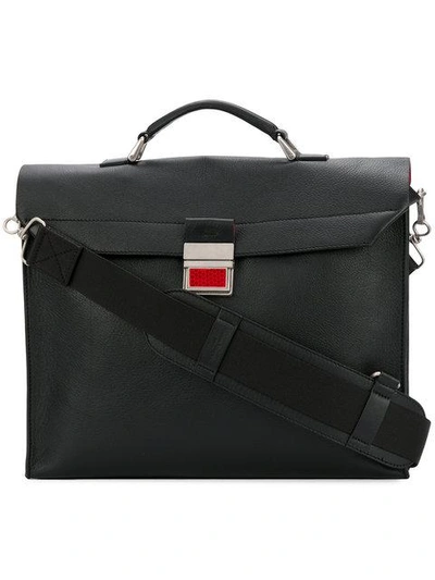 Shop Maison Margiela Laptop Shoulder Bag - Black