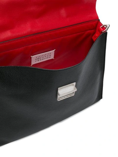 Shop Maison Margiela Laptop Shoulder Bag - Black