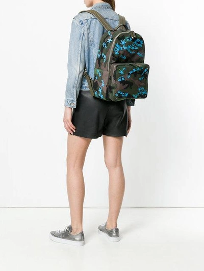 camouflage star print backpack