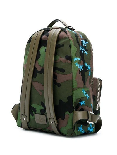 camouflage star print backpack