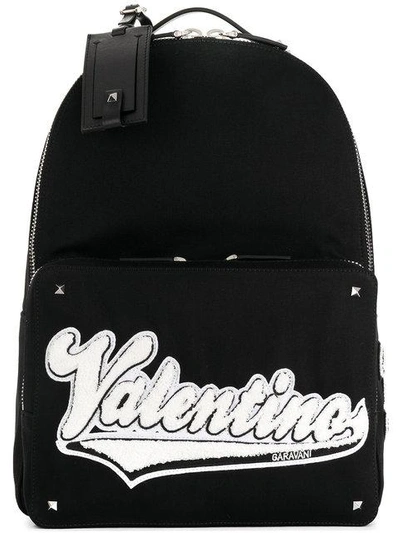 Shop Valentino Rockstud Backpack In Black