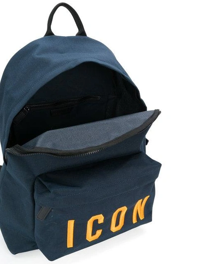 Shop Dsquared2 Icon Backpack In Blue