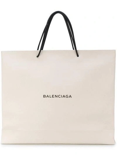Shop Balenciaga North In White