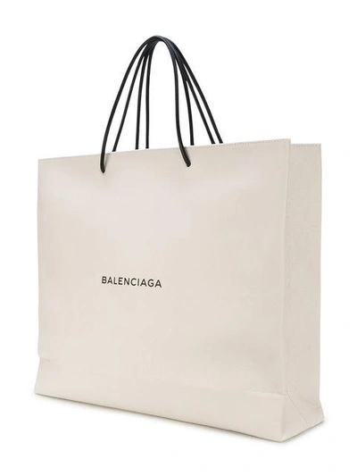 Shop Balenciaga North In White