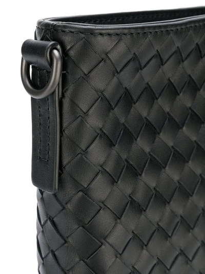Shop Bottega Veneta Nero Intrecciato Large Messenger Bag In Black
