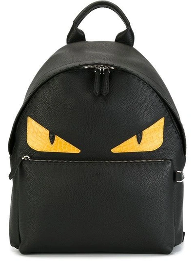 Shop Fendi Bag Bugs Backpack - Black