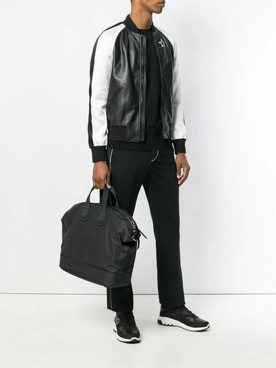 Shop Givenchy Nightingale Holdall In Grey