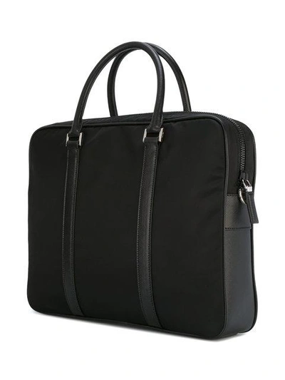 Shop Prada Nylon Briefcase In Black