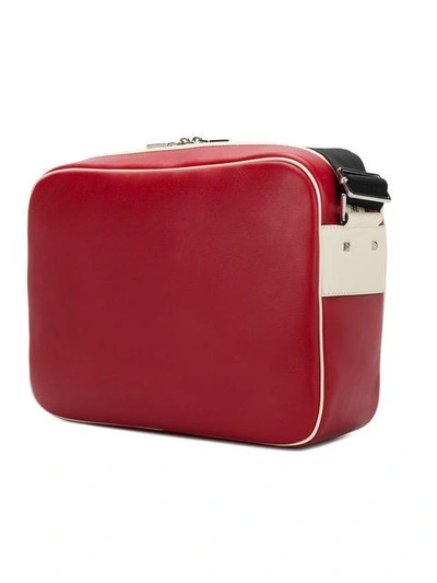Shop Valentino Logo Shoulder Bag - Red