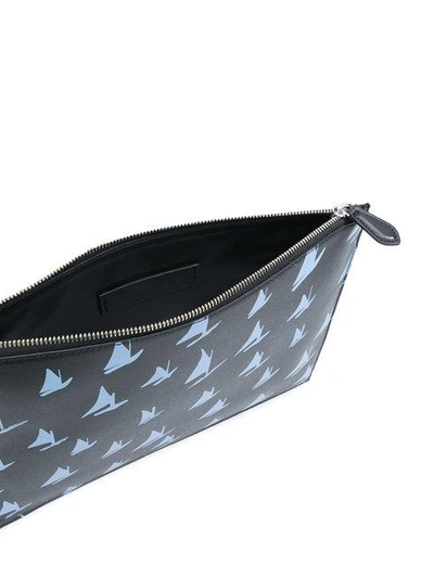 Shop Marni Printed Pouch In Black