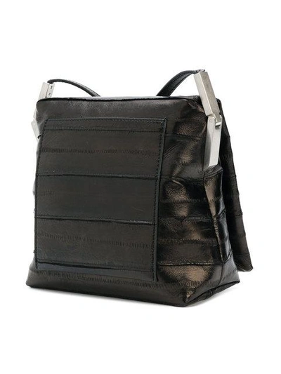 Shop Rick Owens Textured Shoulder Bag In Black