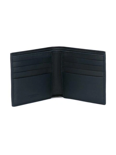 Shop Bottega Veneta Light Tourmaline Intrecciato Bi-fold Wallet In Blue