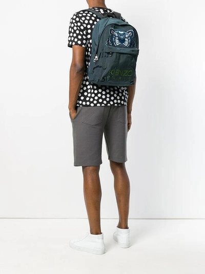 Shop Kenzo Tiger Large Backpack In Green