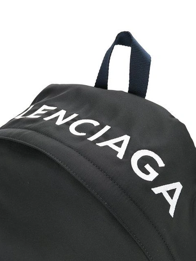 Shop Balenciaga Bal Wheel Backpack In Black