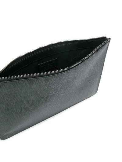 Shop Ferragamo Revival Clutch In Black