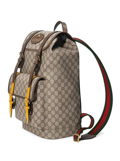 Shop Gucci Soft Gg Supreme Backpack In Neutrals