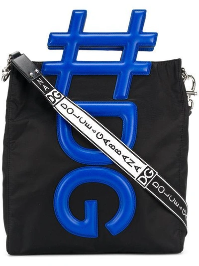 Shop Dolce & Gabbana 3d Dg Logo Messenger Bag In 8i963