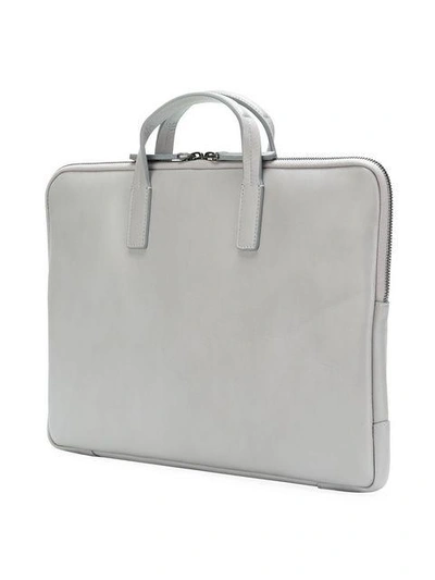 Shop Horizn Studios 13” Zipped Briefcase In Grey