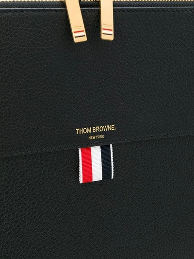Shop Thom Browne Soft Document Wallet In Black