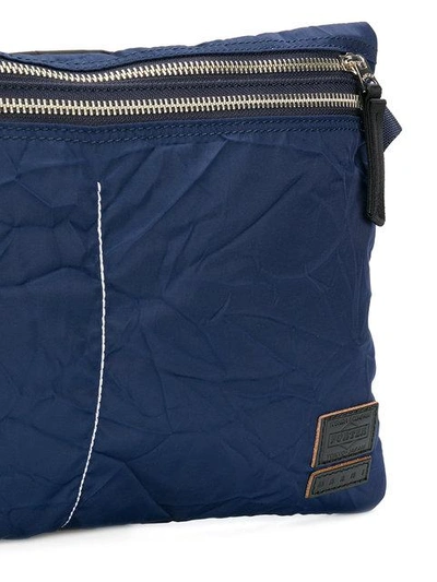 Shop Porter Double Zip Shoulder Bag In Blue