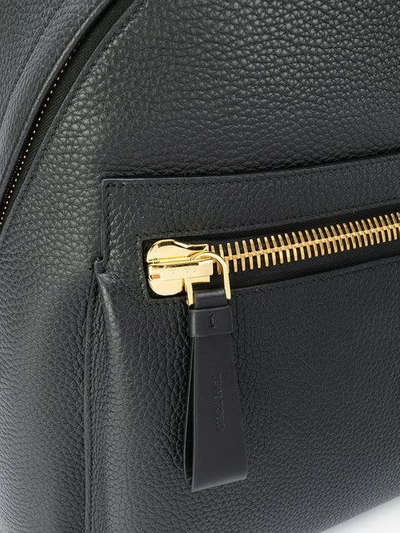 Shop Tom Ford Leather Backpack - Black