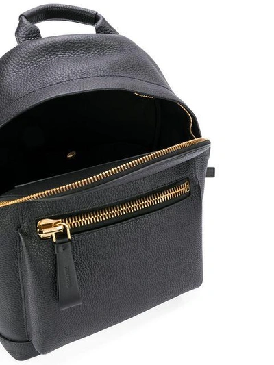 Shop Tom Ford Leather Backpack - Black
