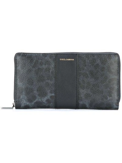 Shop Dolce & Gabbana Leopard Print Long Wallet