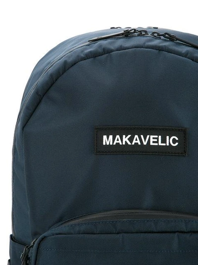 Shop Makavelic Trucks Ordinary Logo Backpack In Blue
