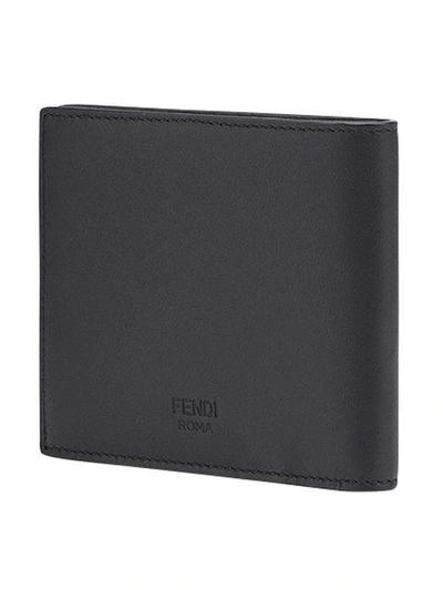 Shop Fendi Eyes Bi-fold Wallet In F0gxn