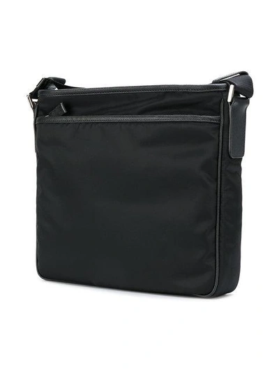 Shop Prada Nylon Shoulder Bag - Black