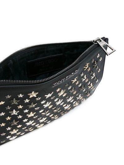 Shop Jimmy Choo 'derek' Clutch Mit Sternnieten - Schwarz In Black