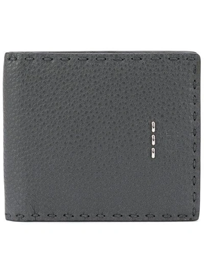 Shop Fendi Bi-fold Wallet - Grey