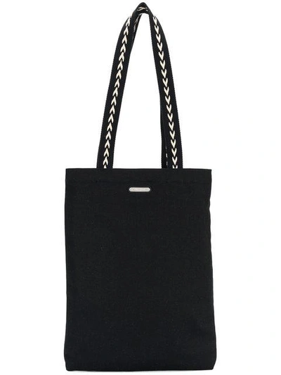 Shop Saint Laurent Shopping Tote Bag - Black