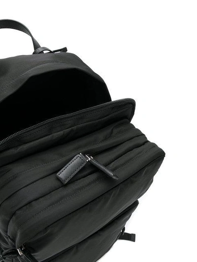 Shop Prada Pocket Backpack In Black