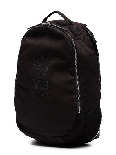 Shop Y-3 Street Logo Backpack In Black