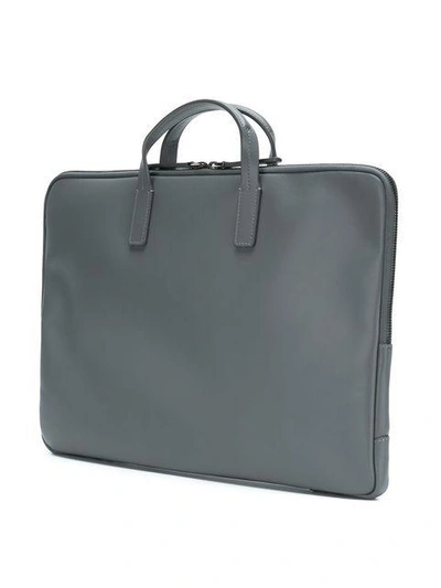 Shop Horizn Studios 15” Zipped Laptop Briefcase In Grey