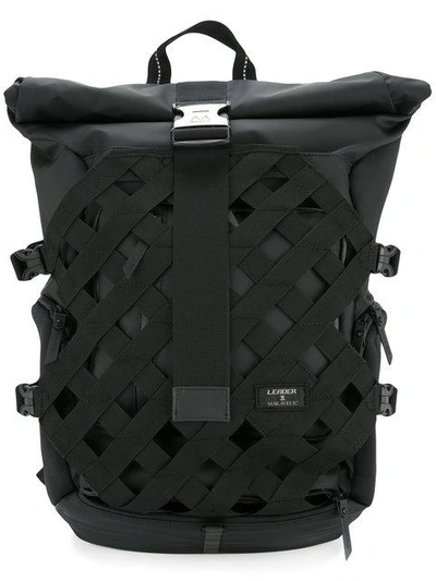 Shop Makavelic Fearless Rolltop Backpack In Black