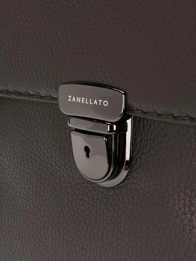 Shop Zanellato Satchel Messenger Bag - Brown