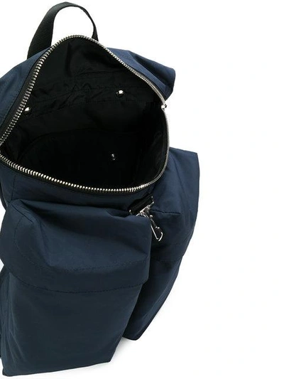Shop Givenchy Pocket Front Backpack In Blue