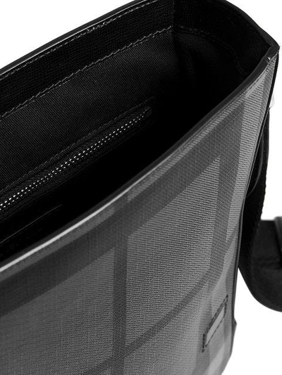 Shop Burberry London Check Crossbody Bag In Black