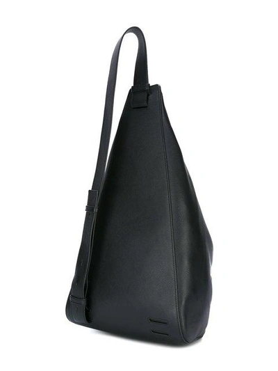 Shop Loewe Triangular Structure Shoulder Bag In Black
