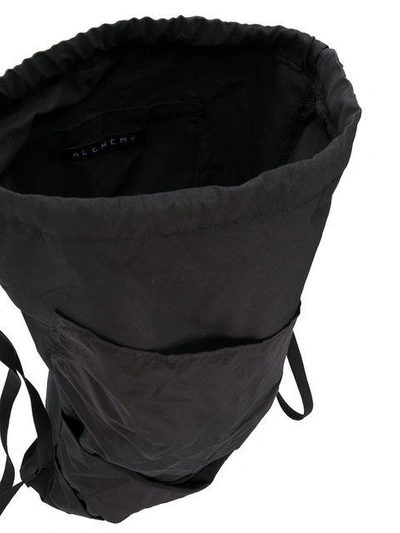 Shop Alchemy Drawstring Backpack - Black