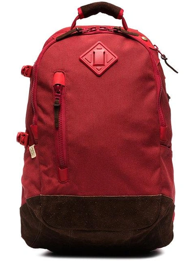 red Cordura 20L suede backpack