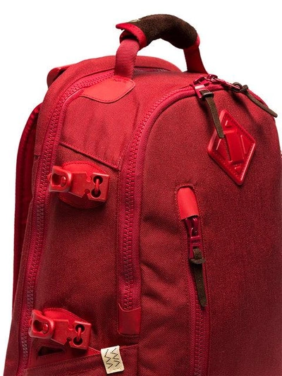 red Cordura 20L suede backpack