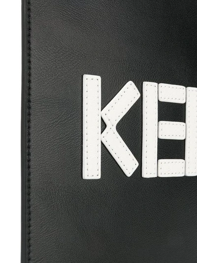 Shop Kenzo Colour Clock Clutch Bag - Black