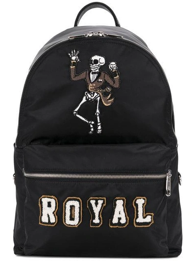 Shop Dolce & Gabbana Royal Vulcano Backpack - Black