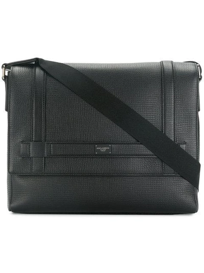 Shop Dolce & Gabbana Large Messenger Bag In Black