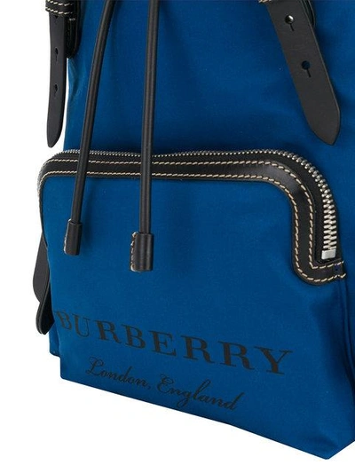 Shop Burberry Rucksack Backpack In Blue