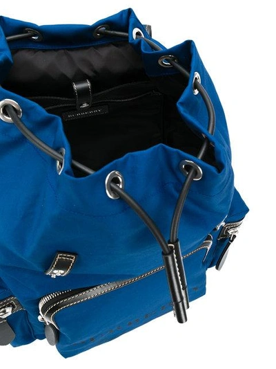 Shop Burberry Rucksack Backpack In Blue