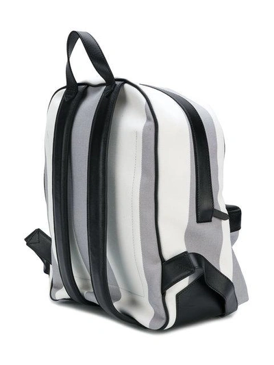 Shop Calvin Klein 205w39nyc Medium Striped Backpack In White